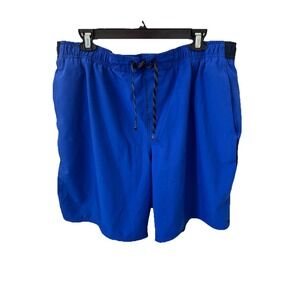 Nike Mens Repel Swimming Shorts Trunks Water Repellent Color Block Blue Size XXL